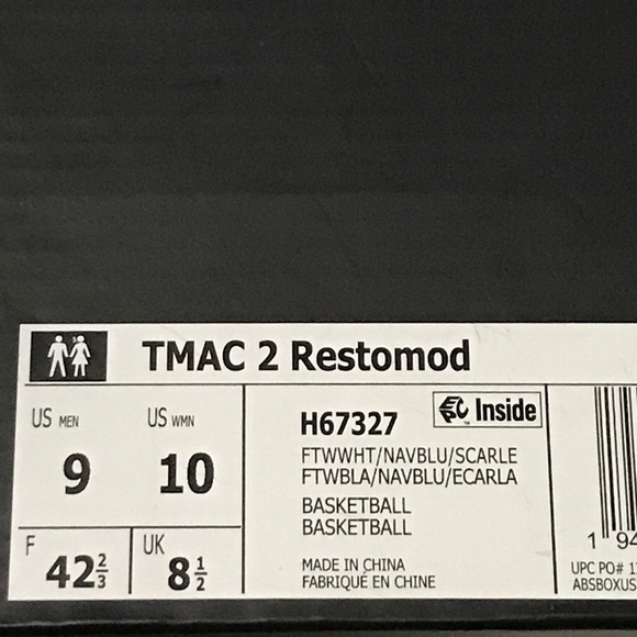 ADIDAS TRACY McGRADY RESTOMOD TMAC 2 MID TOP BASKETBALL SHOES H67327 MEN’s 9 NEW - Picture 7 of 9